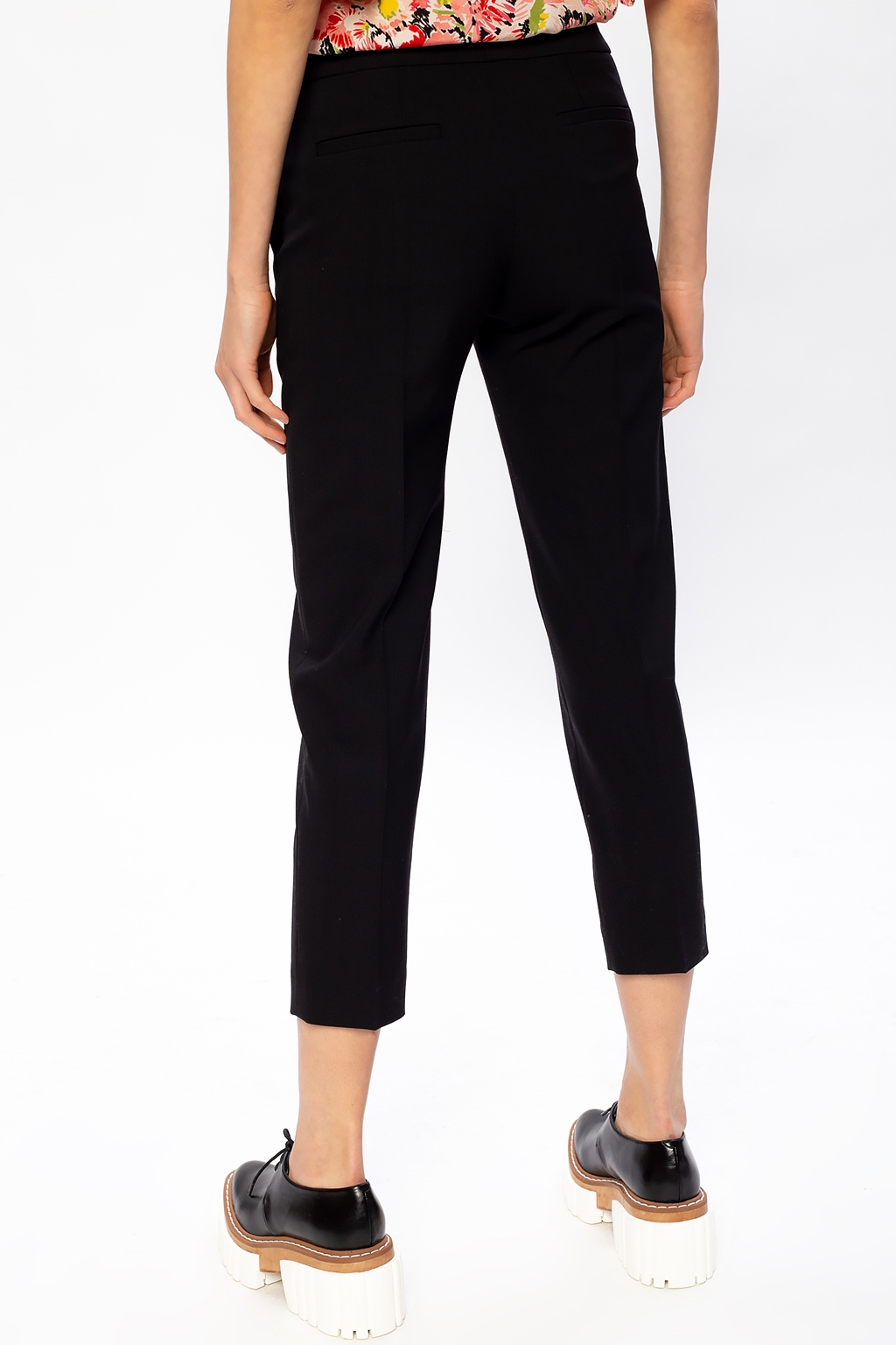 Chloé Wool pleat-front trousers